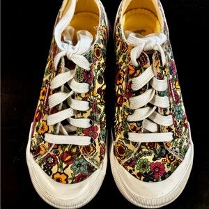 ROCKET DOG Floral Fashion Canvas Sneakers - Size 6 1/2
